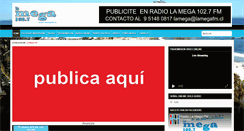 Desktop Screenshot of lamegafm.cl