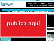 Tablet Screenshot of lamegafm.cl